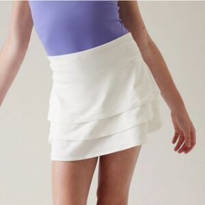 Althleta Bright White Layered Swing Skort Size XL